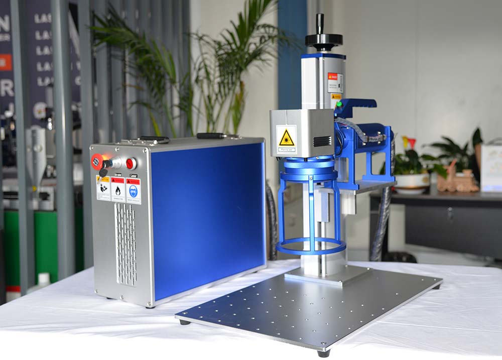 Handheld Fiber Laser Marking Machine 30W,Portable Laser Metal Engraver with110mm×110mm Lens,Industrial Laser Marker