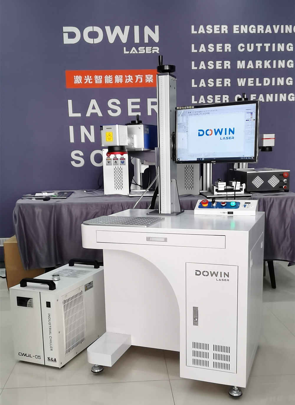 Glass Marking 5W UV Laser Marking Machine with Cold Light Source.