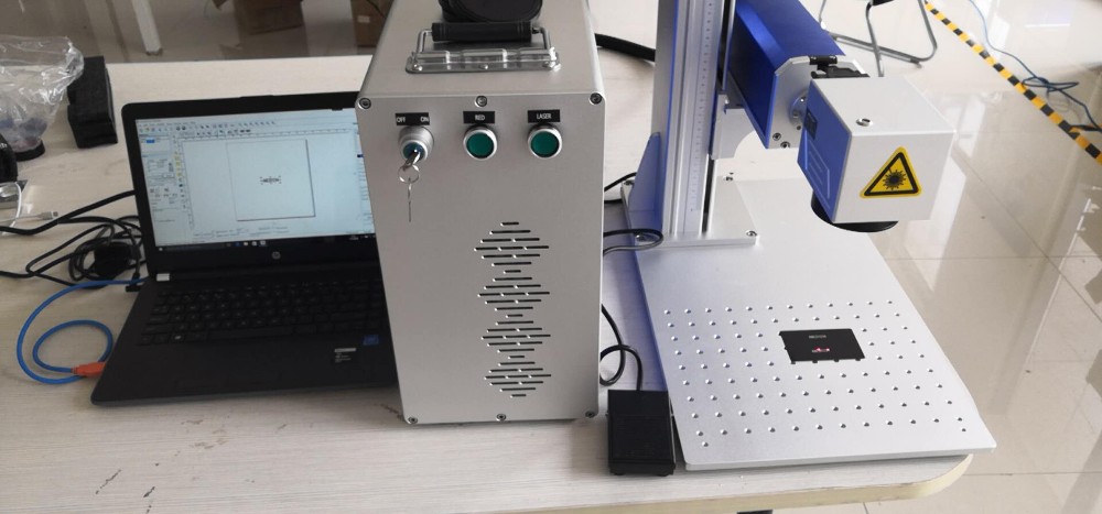 China Factory Supply Split Model Fiber Laser Marking Machine Jpt Raycus Laser Source For Ring