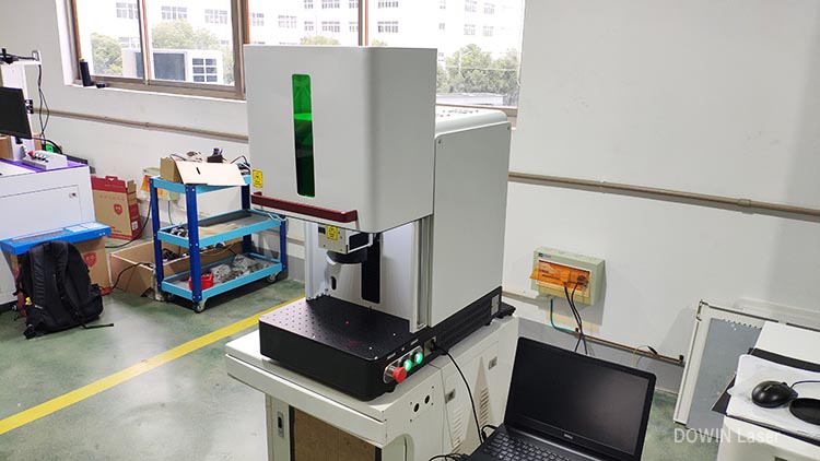 Full enclosed metal fiber laser engraving marking printing machine sealed 20w 30w 50w