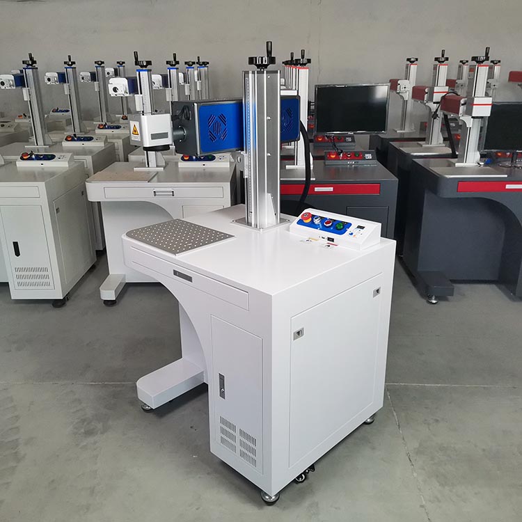 Desktop RF 35W 60W galvo Co2 laser marking machine for pet bottles leather wood nonmetal