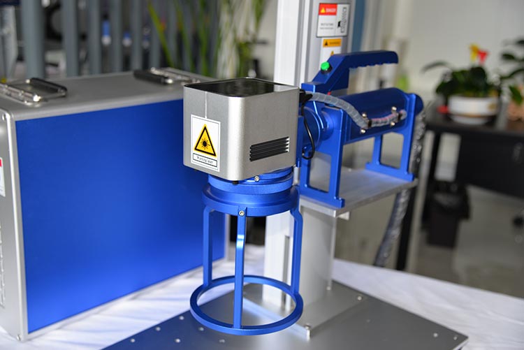 Handheld Laser Marking Machine with frame holder for Metal engraving