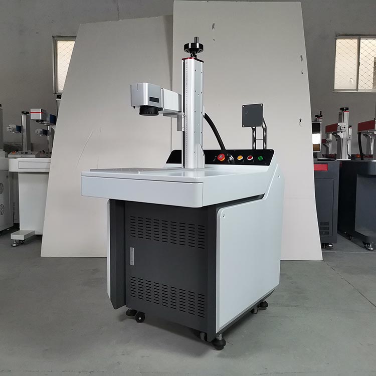 Cabinet fiber laser color marking engraving machine for metal label army nameplate