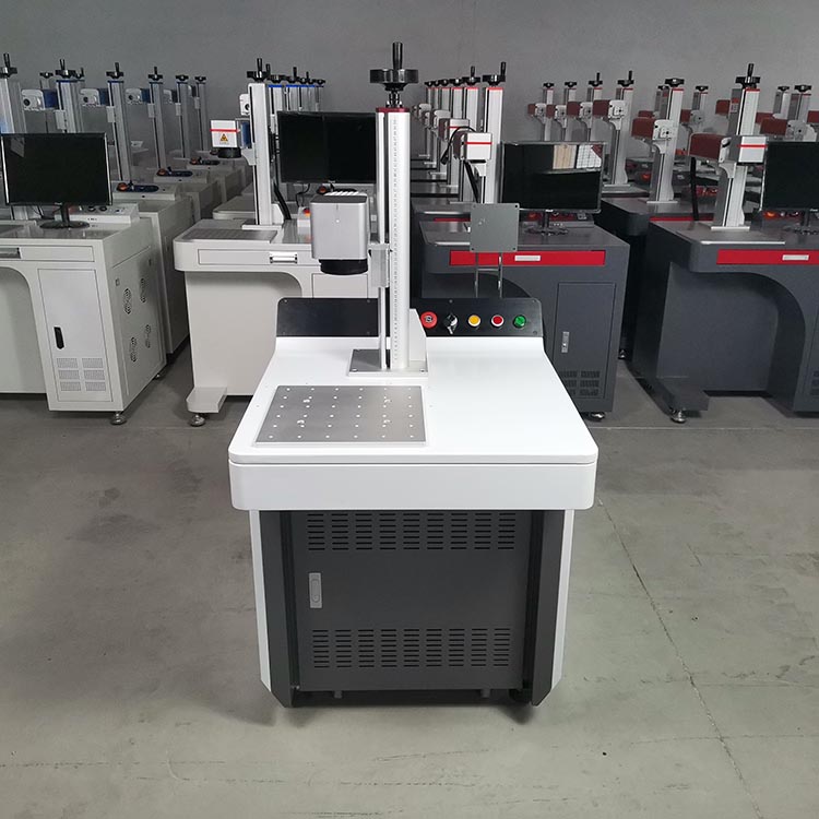 Cabinet fiber laser color marking engraving machine for metal label army nameplate