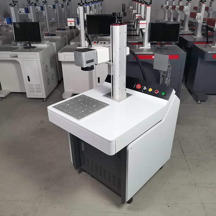 High precision 20W cabinet integrated fiber laser marking machine