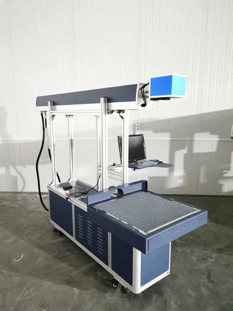 Big Size Cloth Jeans Leather Cable Plastic Co2 Laser Marking Machine