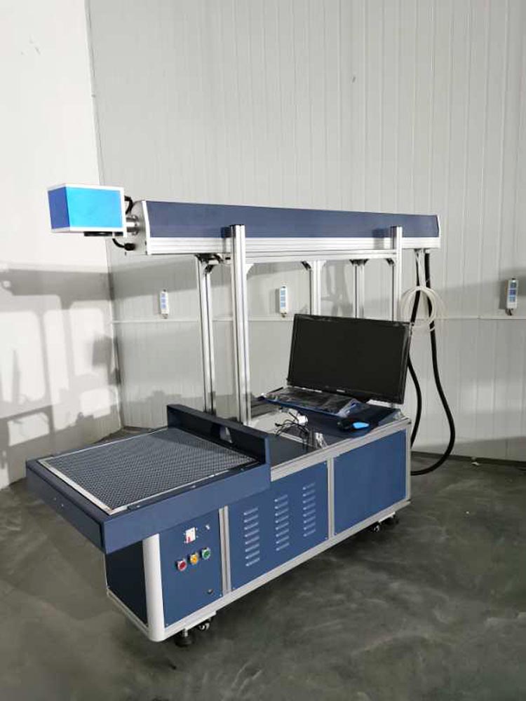 Big Size Cloth Jeans Leather Cable Plastic Co2 Laser Marking Machine