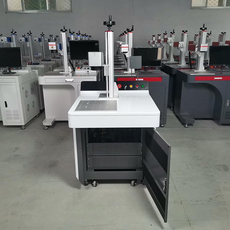 20w 30w 50w Fiber Laser Marking Machine For Metal Plastic Ear Tag Key Chains Pen