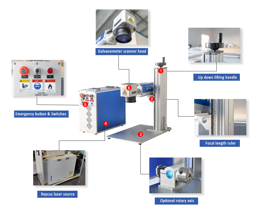 fiber laser engraving machine china factory good price for jewelry marker