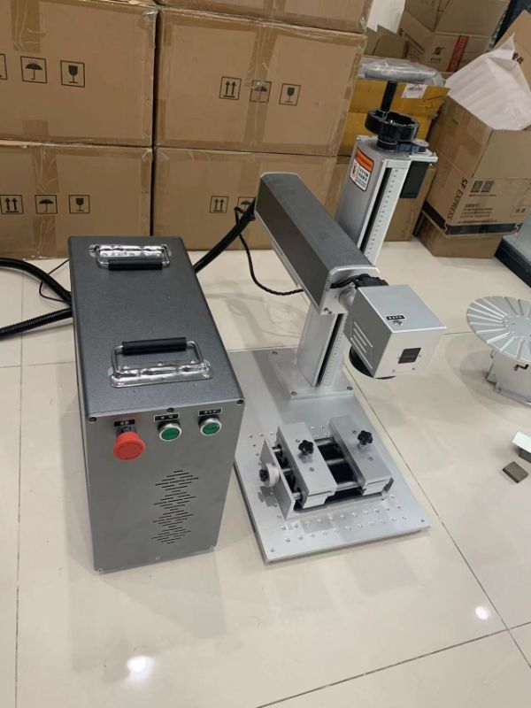 Fiber Laser Desktop Engraver Ear Tag Laser Marker Fiber Laser Marking Machine Metal