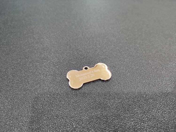 Dog tag ear tag pet tag marking bar code marking laser marking machine