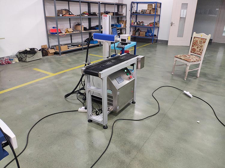 Cable marking machine flying laser fiber for PVC pipe cable printing