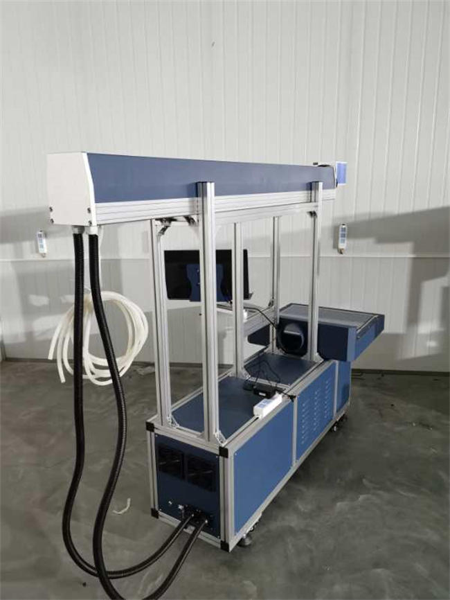 Denim Jeans Fabric Wood 100w 130w Galvo 3D Dynamic Co2 Glass Tube Laser Marking Machine