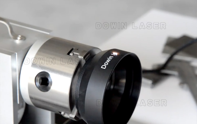 Dowin laser 30W Fiber Laser Marking Machine Rotary Axis For Metal Steel engraving machine