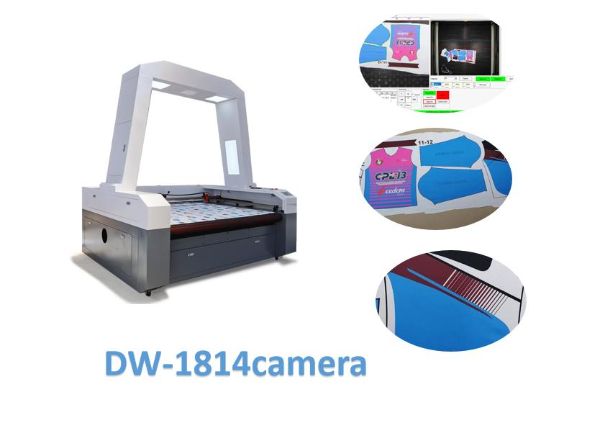 Low Consumption Fabric Leather  Cutting Machine  CCD Camera Positioning Laser Cutting Machine