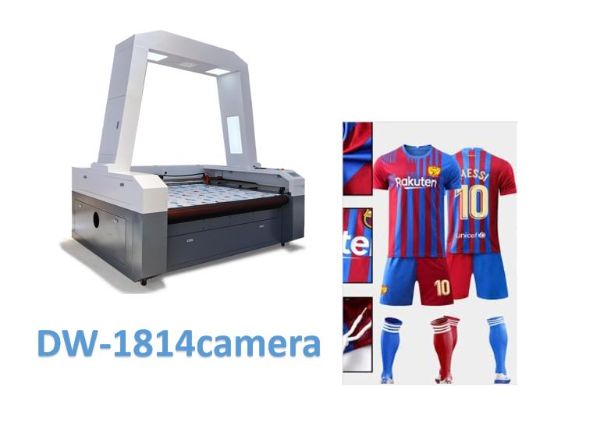 CNC Fabric Laser Cutting Machine Automatic Fabric Cutting Machines  with Camera 80w 100w 130w