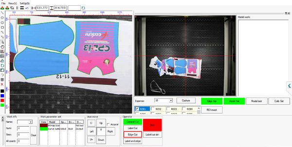 1814 1610 1825 1630 Double Head Laser Fabric Cutting Machine with Camera Wholesale Apparel Fabric Laser Cutting Machine