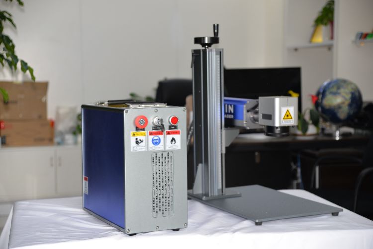 20w fiber laser marking machine applied to charger plug marking