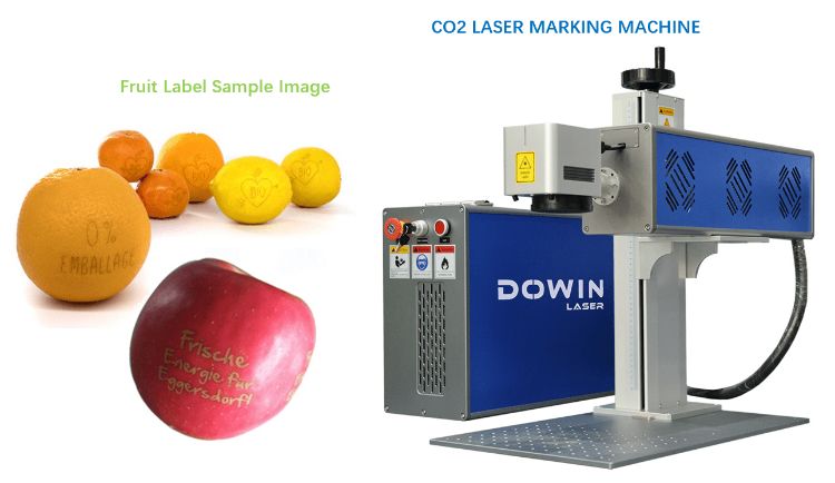 Fruit labels use CO2 laser marking machine to prevent counterfeiting and environmental protection