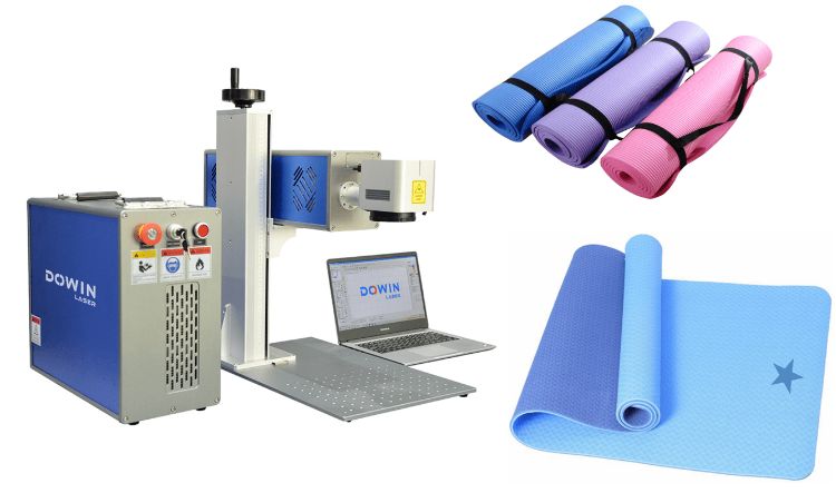 CO2 laser marking machine opens the door to a new world for yoga mat manufacturing process