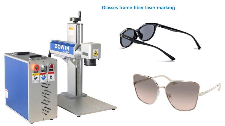 Fiber laser marking machine is used for fine marking and engraving in the glasses industry