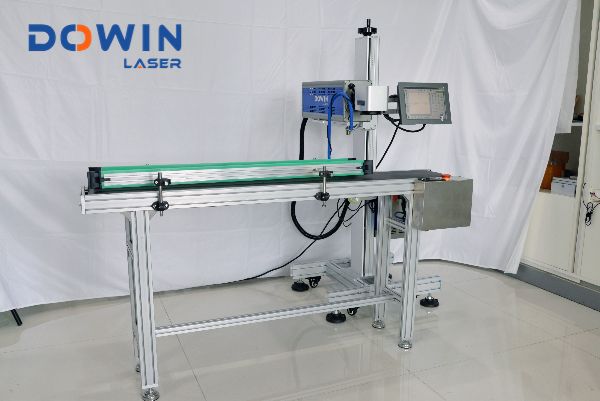 QR code laser printer machine CO2 flying laser marking printing machine for paper cup carton box