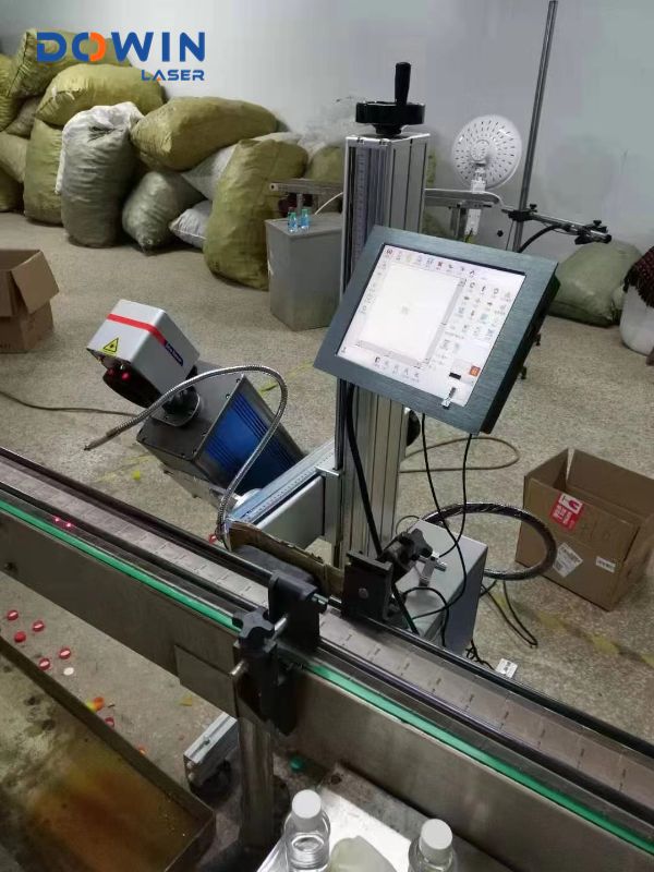 Co2 laser marking machine 30w co2 flying laser marking machine plastic bottle laser printer