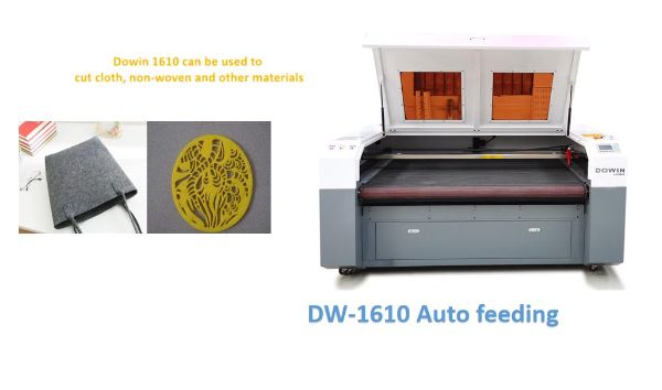 Factory  Supply 1610 Laser Automatic Feeding Cutting Machine CO2 Leather Hollow Laser Cutting Machine