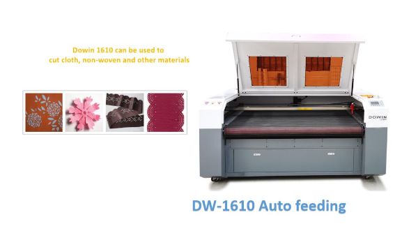 1610 Automatic Feeding Laser Cutting Machine Leather Cloth Cutting 80W 100W Automatic Laser Cloth Cutting Machine