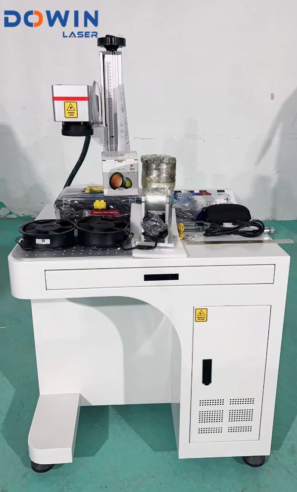 Optical fiber laser marking machine with optional power of 30w and 50w is used for fine marking of automobile parts