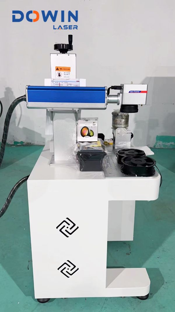 Stainless steel aluminum fiber laser marking machine production date logo laser marking machine