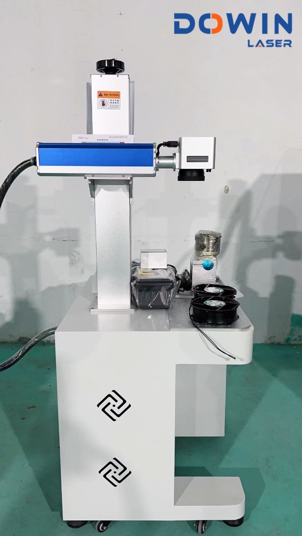 50w fiber laser marking machine cabinet type hard plastic aluminum iron fiber laser marking machine